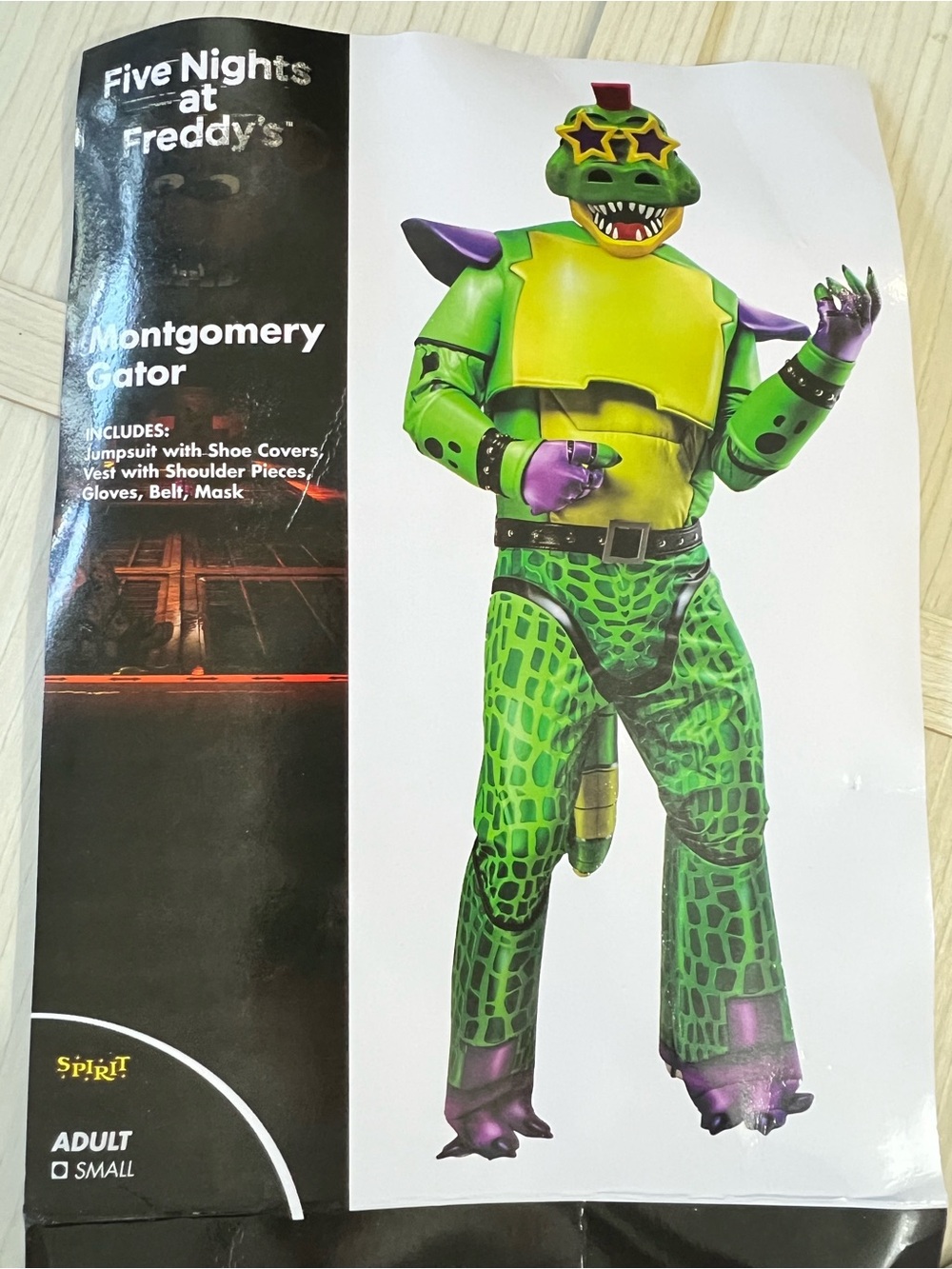 Five Nights at Freddy's Montgomery Gator Adult Small Costume  (Spirit Halloween)